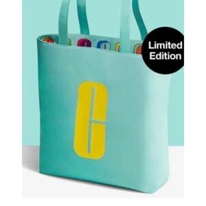 NWOT Clinique "Mint To Be" Large Tote Bag